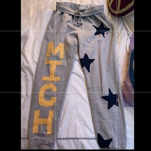 Champion Custom Made Michigan Sweatpants Size M